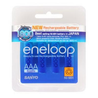 ถ่านชาร์จ Sanyo eneloop AAA แพ็ค 4 ก้อน