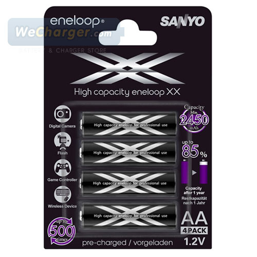 Sanyo Eneloop XXX  4 ก้อน 2450 mAh ขนาด AA