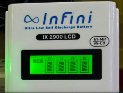 หน้าจอ LCD เครื่องชาร์จถ่านยี่ห้อ Infini IX 2900