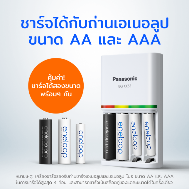 ชาร์จถ่านขนาด AA และ AAA