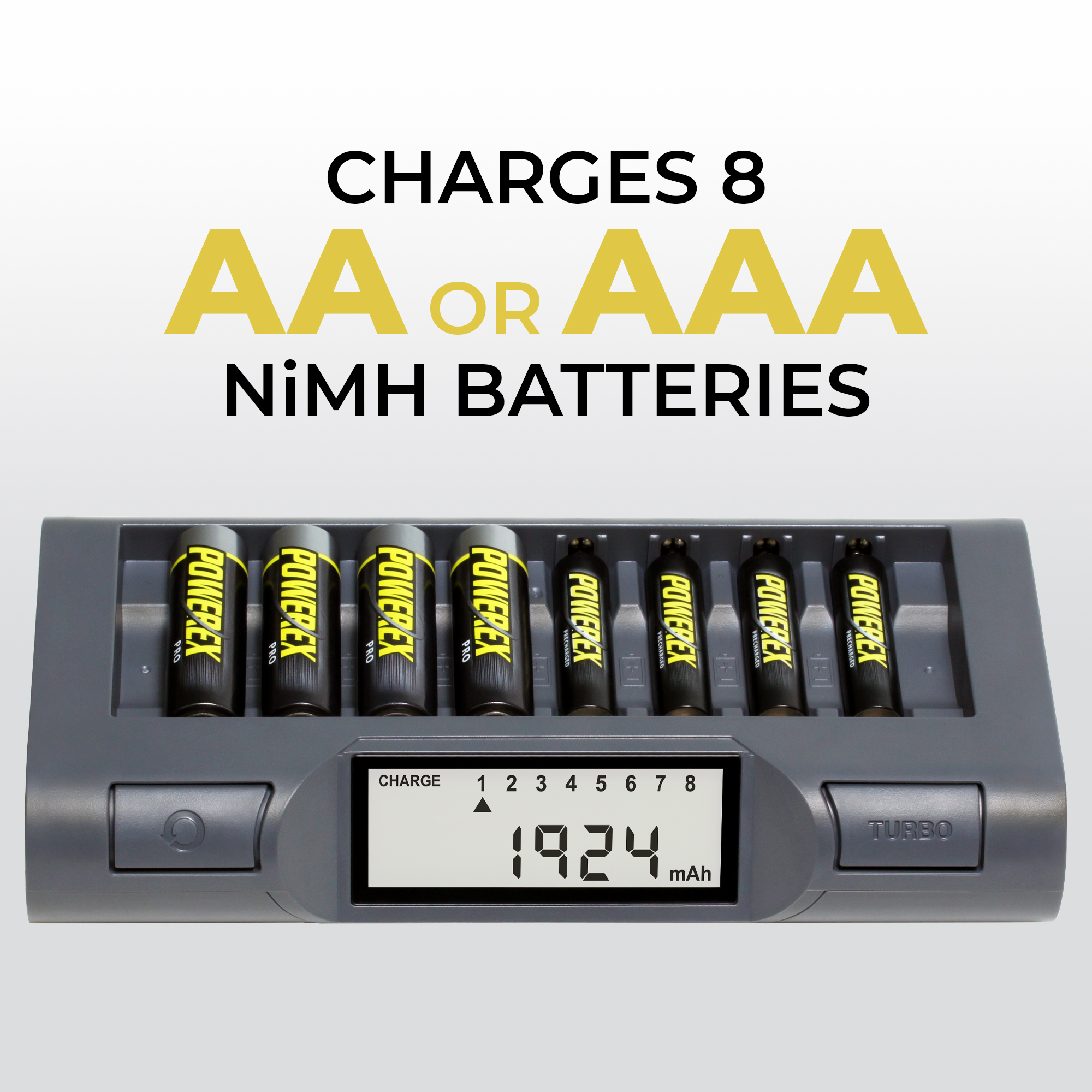 แท่นชาร์จ Powerex Charges 8 battery