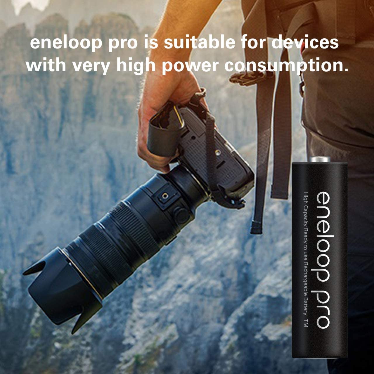 eneloop pro AA ถ่านชาร์จเหมาะกับกล้องหรือแฟลชที่ต้องการใช้พลังงานสูง